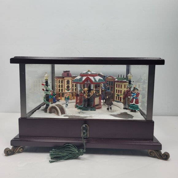 Mr. Christmas Animated Music Box Other - Mr. Christmas Animated Music Box With Rotating Skaters ART 745675